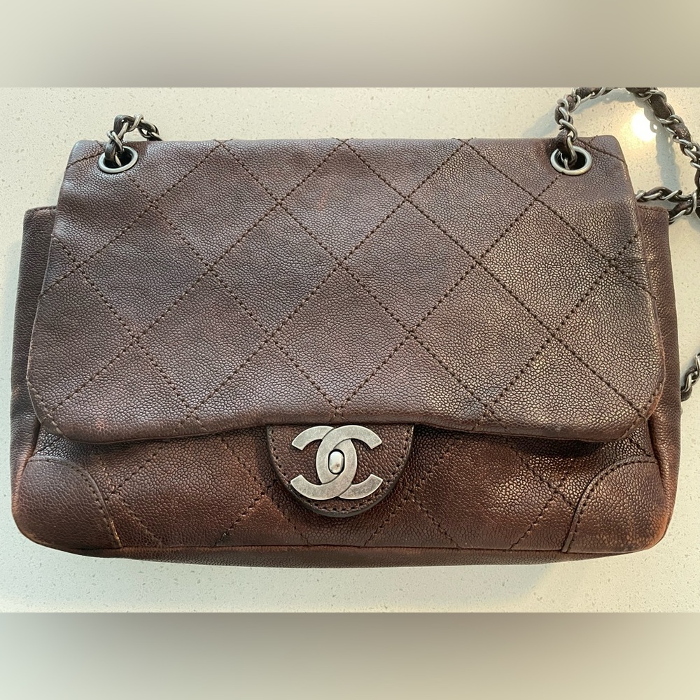 COPY - Brown Chanel Caviar Flap Bag